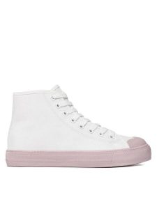 Jenny Fairy Trampki WSK1334-40 Biały. Białe trampki Jenny Fairy, bez wzorów, z materiału, bez zapięcia. Za 89,99 zł.