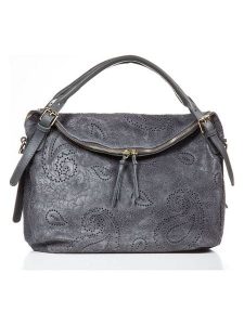 Lucca Baldi Skórzana torebka "Cortona" w kolorze szarym - 40 x 36 x 16 cm rozmiar: onesize. Szare torebki klasyczne Lucca Baldi, bez wzorów, z materiału, na ramię, bez dodatków. Za 347,99 zł.