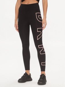 DKNY Sport Legginsy DP3P1960 Czarny Slim Fit. Czarne legginsy DKNY Sport, bez wzorów, z syntetyku. Za 279,99 zł.
