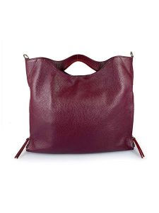 Florence Bags Skórzana torebka "Ge" w kolorze bordowym - 39 x 31 x 5 cm rozmiar: onesize. Różowe torebki klasyczne Florence Bags, bez wzorów, z materiału, na ramię, bez dodatków. Za 382,99 zł.