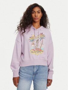 Billabong Bluza All Time EBJFT00146 Fioletowy Boxy Fit. Fioletowe bluzy Billabong, s, bez wzorów, z bawełny, bez kaptura. Za 159,99 zł.