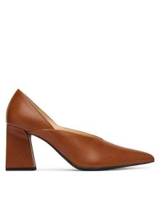 HÖGL Czółenka 0-187521-95000 Brązowy. Brązowe czółenka HÖGL, bez wzorów, ze skóry, bez obcasa, bez zapięcia. Za 799,99 zł.