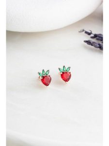 Lodie Silver Srebrne kolczyki-wkrętki z cyrkoniami rozmiar: onesize. Czerwone kolczyki Lodie Silver, z cyrkonią, srebrne. Za 52,99 zł.