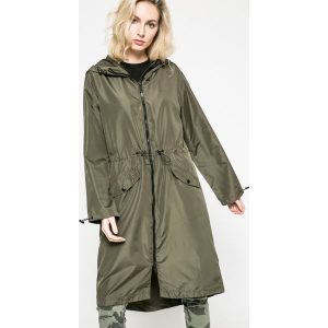 Answear - Parka UR Your Only Limit. Szare płaszcze marki ANSWEAR, l, z poliesteru, z kapturem. W wyprzedaży za 69,90 zł.