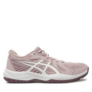 Buty halowe Asics. Czerwone buty sportowe ASICS, bez wzorów, bez zapięcia. Za 239,99 zł.