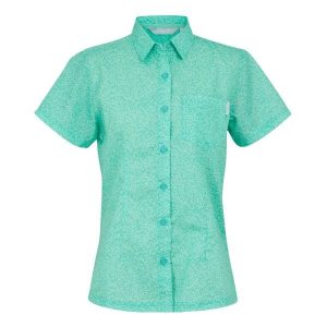 Koszula damska Regatta Mindano VIII. Niebieskie koszule Regatta, bez wzorów, bez kołnierzyka, bez ramiączek. Za 190,00 zł.