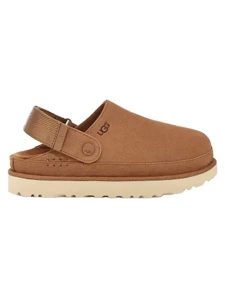 UGG Skórzane kapcie "Goldenstar" w kolorze jasnobrązowym rozmiar: 36. Brązowe kapcie Ugg, bez wzorów, ze skóry. Za 289,88 zł.