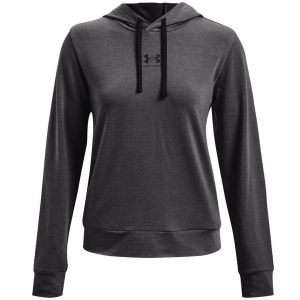 Bluza damska Under Armour Rival Terry Hoodie. Brązowe bluzy Under Armour, bez wzorów, bez kaptura. Za 129,99 zł.