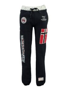 Geographical Norway Spodnie dresowe "Myer" w kolorze granatowym rozmiar: L. Niebieskie spodnie dresowe Geographical Norway, l, bez wzorów, z dresówki. Za 105,38 zł.