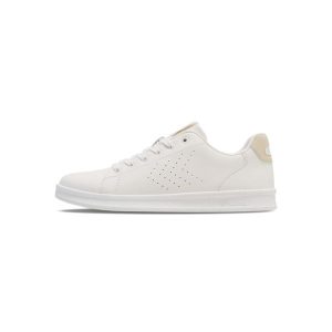 Sneakersy Hummel Court Line. Białe buty sportowe Hummel, bez wzorów, bez zapięcia. Za 184,50 zł.