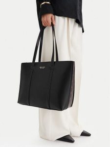 Nine West Torebka CEO-Orvia-LDA8458 Czarny. Czarne shopper bag Nine West, bez wzorów, z materiału, bez dodatków. Za 219,99 zł.