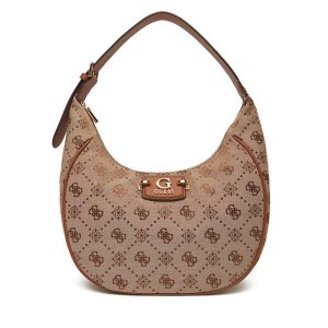 Torebka Guess. Brązowe torebki klasyczne Guess, z aplikacjami, bez dodatków. Za 379,99 zł.