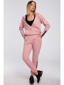 Made of emotion Bluza w kolorze jasnoróżowym rozmiar: XXL. Różowe bluzy Made Of Emotion, xxl, bez wzorów, z kapturem. Za 105,38 zł.