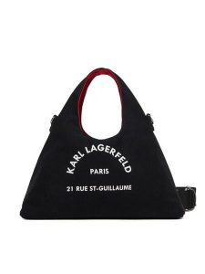 KARL LAGERFELD Torebka B1W50016 Czarny. Czarne torebki klasyczne KARL LAGERFELD, bez wzorów, z materiału, bez dodatków. Za 339,99 zł.