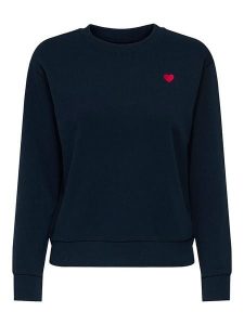 JDY Bluza w kolorze granatowym rozmiar: S. Niebieskie bluzy JDY, s, bez wzorów, z bawełny, bez kaptura. Za 92,42 zł.