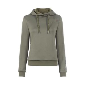 Damska bluza z kapturem zapinana na zamek Cavallo Raiana. Zielone bluzy CAVALLO, bez wzorów, z kapturem. Za 322,50 zł.