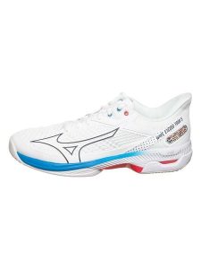 Mizuno Sneakersy w kolorze białym rozmiar: 43. Białe trampki Mizuno, bez wzorów, bez zapięcia. Za 173,60 zł.