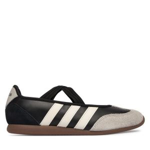 Baleriny adidas. Czarne balerinki ADIDAS, bez wzorów, bez obcasa, bez zapięcia. Za 279,99 zł.