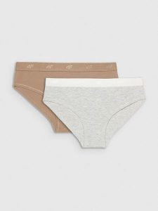 4F Bielizna figi (2-pack) damskie - multikolor M. Figi 4f, bez wzorów. W wyprzedaży za 39,99 zł.