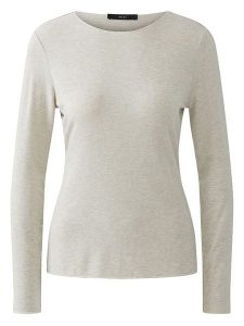 Oui Koszulka w kolorze beżowym rozmiar: 38. Brązowe bluzki Oui, bez wzorów, bez kołnierzyka, bez ramiączek. Za 130,99 zł.