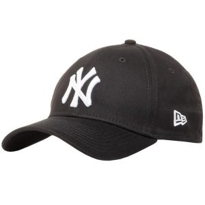 Czapka z daszkiem New Era MLB New York Yankees. Czarne czapki New Era, bez wzorów, z bawełny, sportowe. Za 119,99 zł.