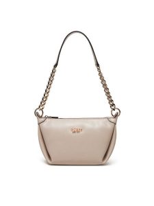 Guess Torebka HWEVG9 53517 Beżowy. Brązowe listonoszki Guess, z aplikacjami, ze skóry, bez dodatków. Za 279,99 zł.