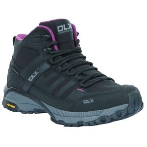 Buty Do Chodzenia Damskie Riona DLX. Czarne buty trekkingowe Trespass, bez zapięcia. Za 509,99 zł.