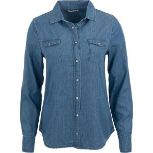 Koszula damska The People Rep Postina A2000 Niebieska. Czarne koszule WE THE PEOPLE, bez wzorów, z bawełny, bez kołnierzyka, bez ramiączek. Za 221,99 zł.