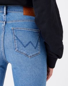 WRANGLER HIGH RISE SKINNY DAMSKIE SPODNIE JEANSOWE JEANSY RIVER W27H4741G 112145956. Rurki Wrangler, z jeansu. Za 239,99 zł.