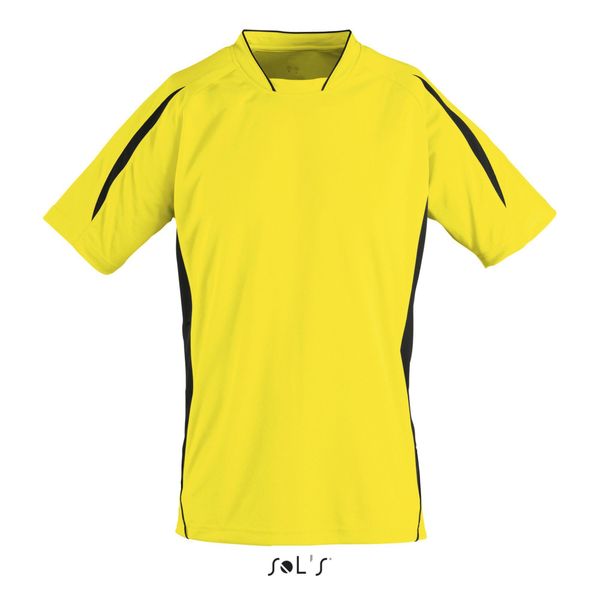 Koszulka Sol's Maracana 2 Ssl. Czarne bluzki SOL'S, s, bez wzorów, sportowe, bez kołnierzyka, bez ramiączek. Za 146,50 zł.