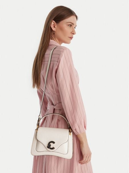 Coccinelle Torebka U4G Coccinelle C-Me Calf&Marb E1 U4G 18 02 01 Biały. Białe kuferki Coccinelle, bez wzorów, ze skóry, bez dodatków. Za 1 489,00 zł.