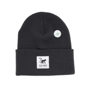 Czapka Beanie z Recyklingu Unisex dla Dorosłych (Szary). Szare czapki SURF MONKEY, bez wzorów, z materiału. Za 119,95 zł.