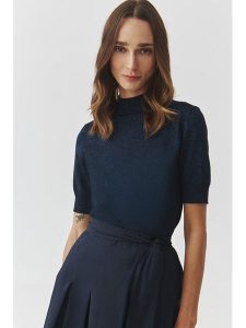 TATUUM Sweter "Lu" w kolorze granatowym rozmiar: M. Niebieskie swetry oversize Tatuum, m, bez wzorów, bez ramiączek. Za 139,54 zł.