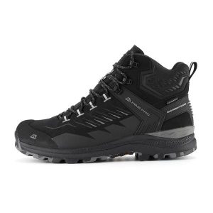 Buty trekkingowe wysokie Alpine Pro Merse Vibram. Czarne buty trekkingowe Alpine Pro, bez zapięcia. Za 699,00 zł.