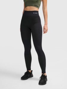 Rajstopy damskie Hummel hmlclea mid waist. Czarne rajstopy i pończochy Hummel, bez wzorów, z materiału. Za 237,00 zł.
