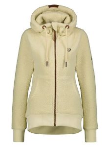 Alife and kickin Bluza "Yasmin" w kolorze kremowym rozmiar: M. Brązowe bluzy Alife and Kickin, m, z aplikacjami, ze skóry, bez kaptura. Za 193,24 zł.