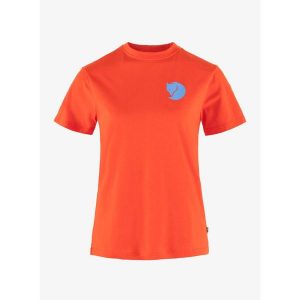 Koszulka damska Fjallraven Fox Boxy Logo Tee. Brązowe koszulki sportowe Fjällräven, bez wzorów, bez ramiączek. Za 190,99 zł.