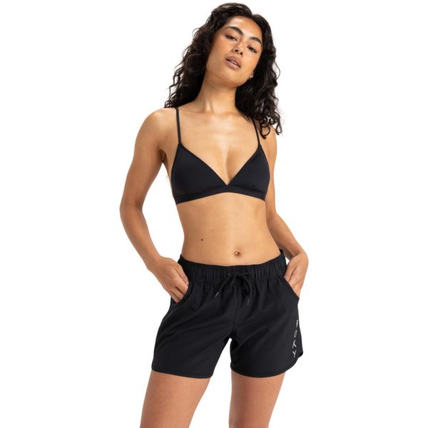 Spodenki boardshort dla Kobiety ROXY CLASSICS 5" Czarny. Szare szorty Roxy, bez wzorów, z elastanu, sportowe. Za 219,99 zł.