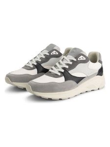 TRAVELIN' Skórzane sneakersy "Riber" w kolorze szaro-białym rozmiar: 39. Szare trampki Travelin', bez wzorów, ze skóry, bez zapięcia. Za 347,99 zł.