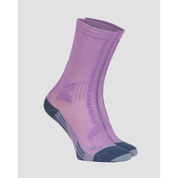 Skarpety X-Socks Trailrun Discover Crew. Fioletowe skarpetki X-Socks, bez wzorów. W wyprzedaży za 100,00 zł.