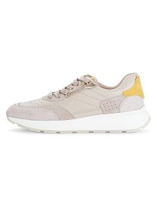 Gabor Skórzane sneakersy w kolorze jasnoróżowo-żółtym rozmiar: 38,5. Różowe trampki Gabor, bez wzorów, bez zapięcia. Za 209,95 zł.