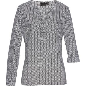 Tunika. Czarne tuniki bonprix, bez wzorów, eleganckie, bez kołnierzyka, bez ramiączek. Za 112,99 zł.