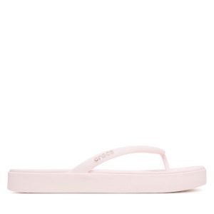 Japonki Crocs. Czerwone klapki Crocs, bez wzorów, bez obcasa. Za 179,99 zł.