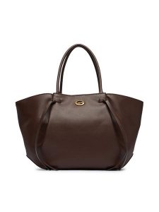 Guess Torebka Allegra HWBG22 37230 Brązowy ciemny. Brązowe shopper bag Guess, z aplikacjami, ze skóry, bez dodatków. Za 674,99 zł.