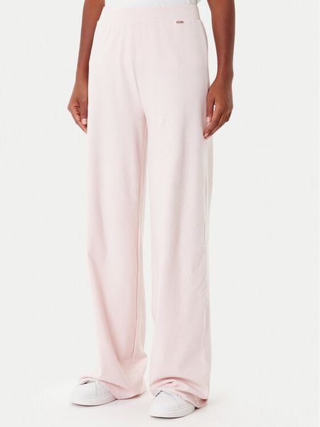 Guess Spodnie dresowe O4BB02 K7611 Różowy Regular Fit. Czerwone spodnie dresowe Guess, xl, z aplikacjami, z bawełny. Za 129,99 zł.