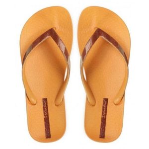 Ipanema Mesh V damskie klapki pomarańczowo-beżowe 41-42. Brązowe klapki Ipanema, bez wzorów, z meshu, bez obcasa. Za 137,99 zł.