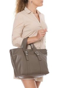 Lia Biassoni Skórzany shopper bag "Balme" w kolorze beżowym - 33 x 28 x 16 cm rozmiar: onesize. Brązowe shopper bag Lia Biassoni, bez wzorów, z materiału, na ramię, bez dodatków. Za 347,99 zł.