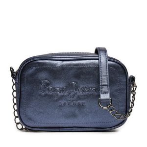Torebka Pepe Jeans. Niebieskie torebki klasyczne Pepe Jeans, bez wzorów, z jeansu, bez dodatków. Za 169,99 zł.