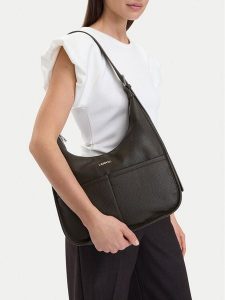 Lasocki Torebka CEO-LSK-X-001-10 Khaki. Brązowe torebki klasyczne Lasocki, bez wzorów, ze skóry, bez dodatków. Za 189,99 zł.