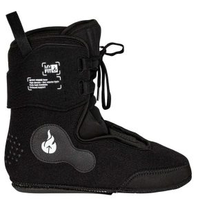 Klapki do jazdy na rolkach Gawds X Myfit Prime Liner. Czarne klapki GAWDS, bez wzorów, z materiału, bez obcasa. Za 347,00 zł.
